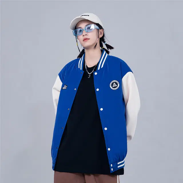 星际者 字母宽松休闲外套棒球服 男女同款