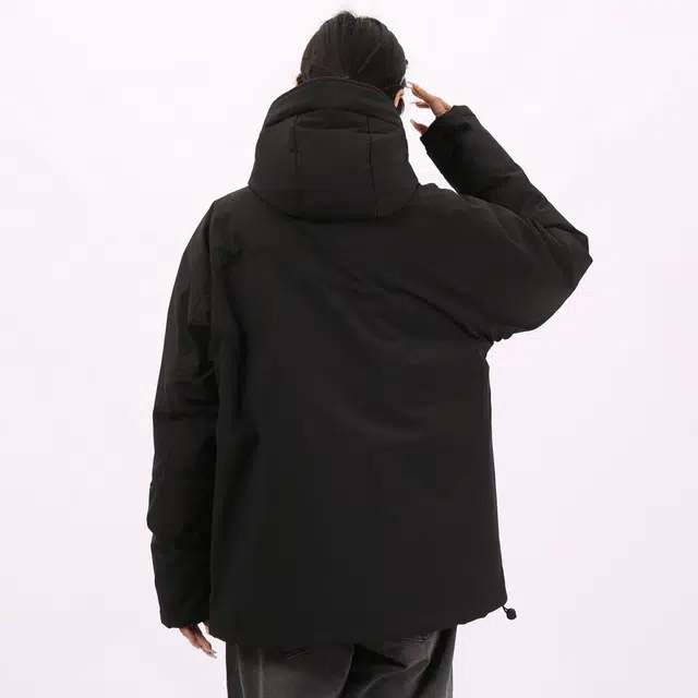 星际者 基础款加厚连帽宽松户外防风防寒保暖外套羽绒服 男女同款
