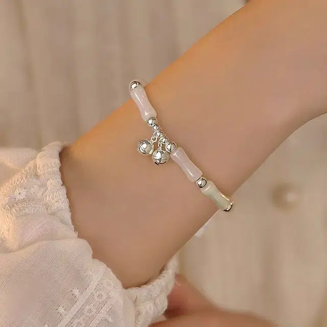 阡陌 玉竹节 中国风民族风气质优雅高级小众设计感 玉髓 手串 女款
