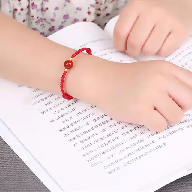 阡陌 时来运转 新中式简约精致编织手绳 高考中考祝福手绳本命年礼盒 小众高级设计感  织物 手链 男女同款情侣款