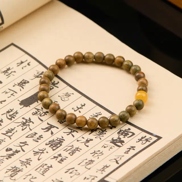 琳琯瑛 新中式国风 檀木 手串 男女同款情侣款 绿檀
