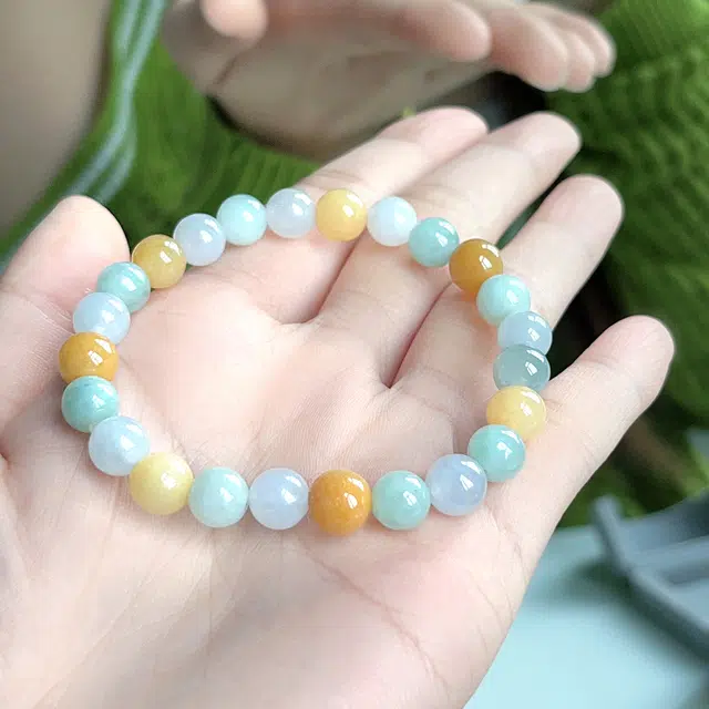 琳琯瑛 翡翠多宝精致古风气质 糯种 翡翠手串 女款
