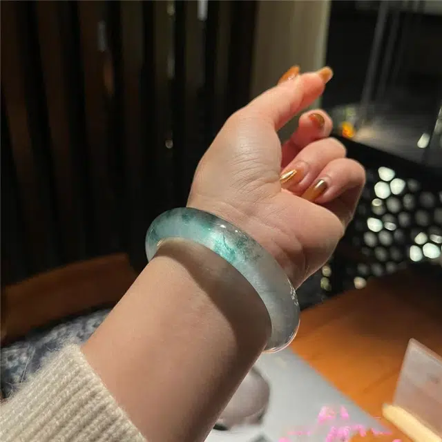琳琯瑛 新中式国风小众设计高级感轻奢气质 独龙玉 玉石手镯 女款