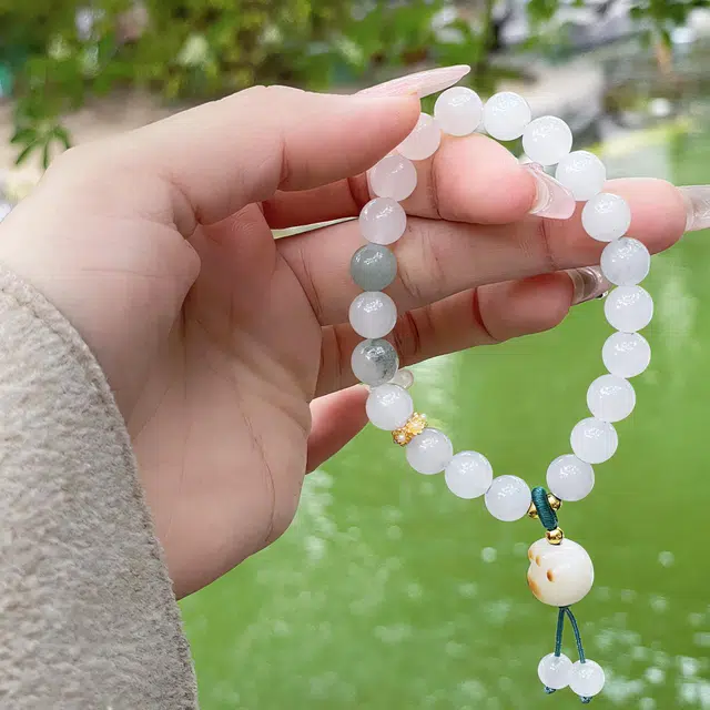 琳琯瑛 新中式国风简约猫爪 金丝玉 手串 女款