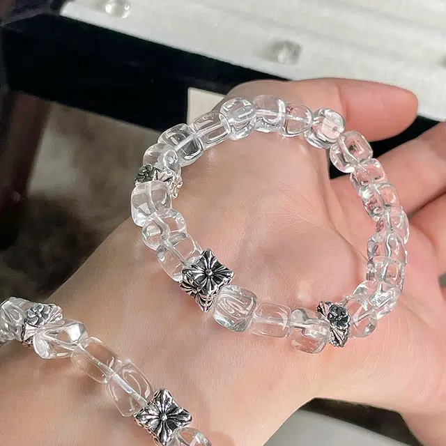 琳琯瑛 清冷高级感简约设计 轻奢国风天然 白水晶 手串 女款