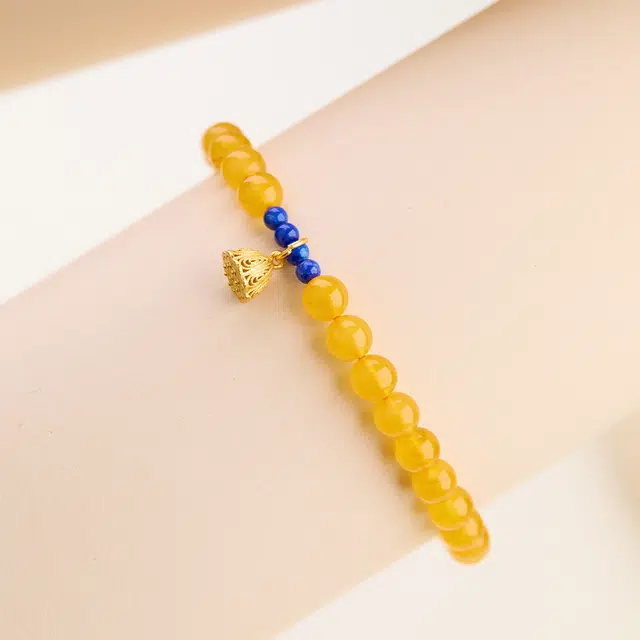 琳琯瑛 新中式国风 蜜蜡 名贵玉石手串 女款