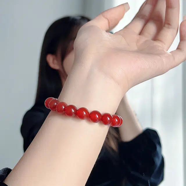 琳琯瑛 散珠子 玛瑙 手串 男女同款情侣款