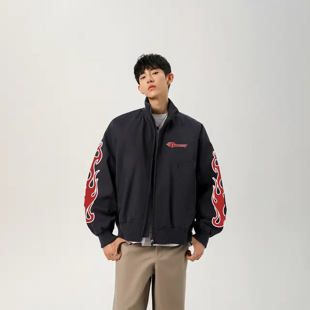Qnxeey vibelogocleanfitbomber