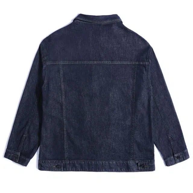 童先森 男士牛仔外套春秋潮牌日系复古休闲翻领夹克 男款