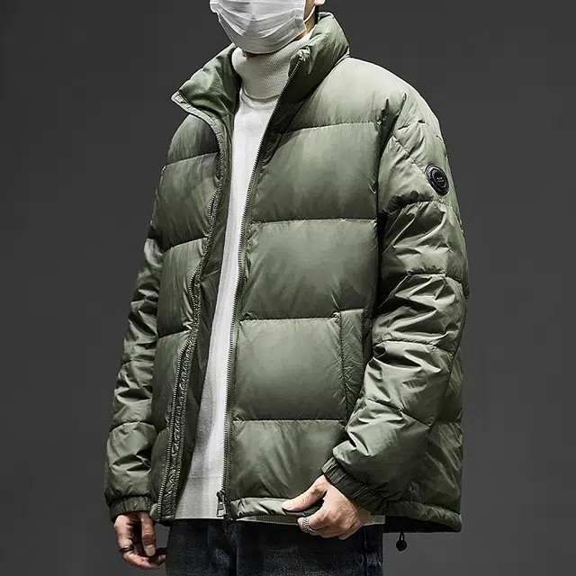 童先森 短款男冬季加厚保暖立领面包服帅气潮牌休闲简约外套羽绒服 男款