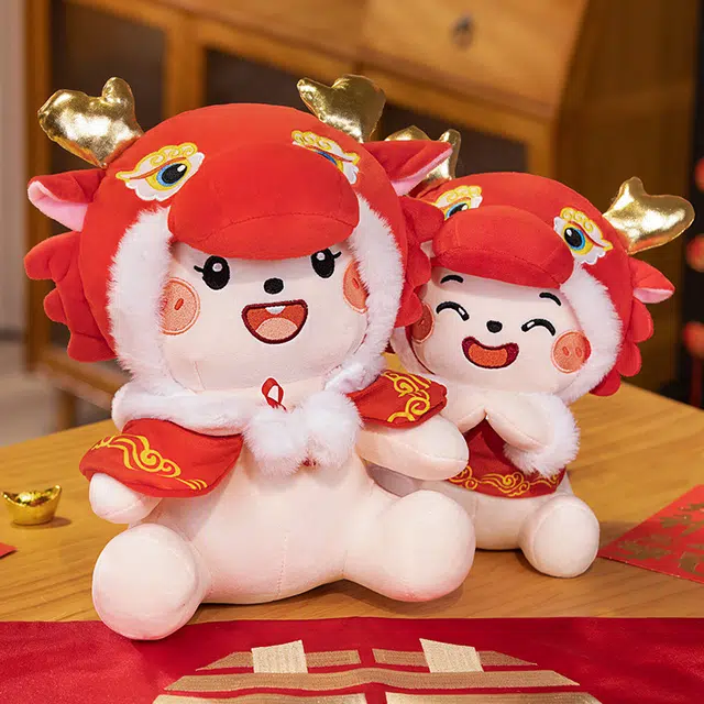 咔噜噜 金玉满堂 龙宝宝龙年吉祥物 玩偶 毛绒公仔