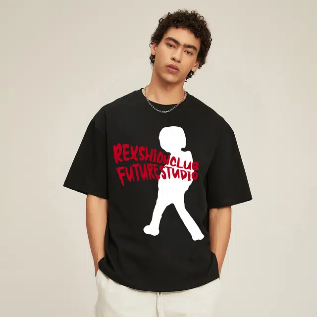 REXSHION Vintage Cartoon Logo T-Shirt