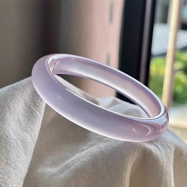 匠锁心玉 新中式 国潮古风 水润冰透 清冷感 轻奢高级 玉髓 玉石手镯 女款