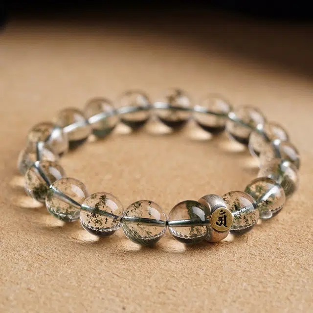 匠锁心玉 绿幽灵 本命年 十二生肖守护神 新中式 复古国潮 水晶 玉石手串 男女同款情侣款