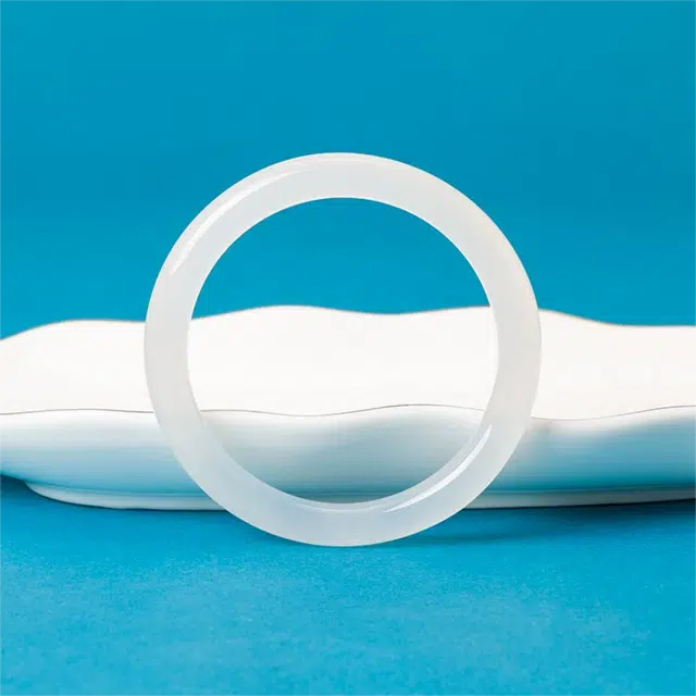 匠锁心玉 古风温婉 轻奢高级新中式 国潮国风 气质白月光美人镯 玉髓 玉石手镯 女款