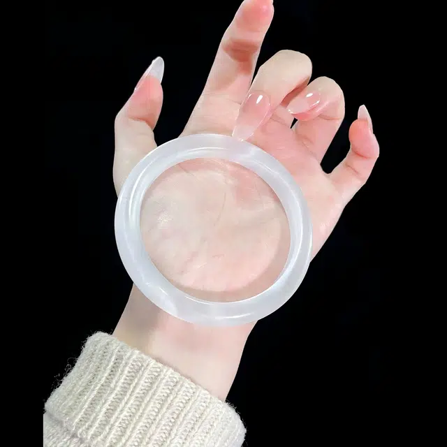 匠锁心玉 白月光 新中式国朝国风 轻奢高级 猫眼石 玉石手镯 女款