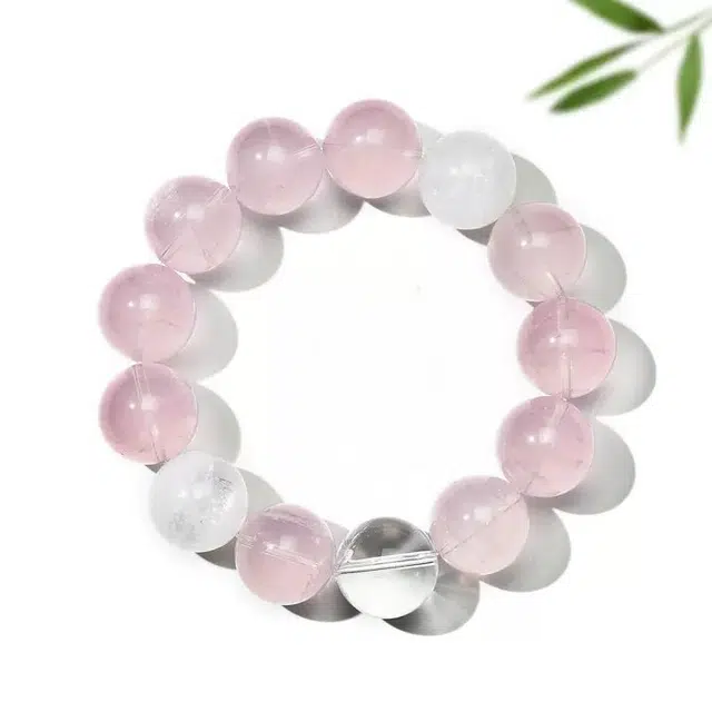 匠锁心玉 大尺寸方糖多宝 简约新中式转运纳福国潮古风原创设计小众轻奢高级感气质百搭潮流时尚手饰#好运天然 粉水晶 手串 男女同款情侣款