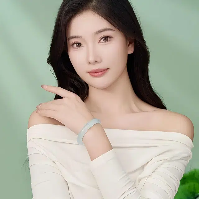 匠锁心玉 天空蓝 新中式 国潮古风典雅 轻奢高级小众手饰 国风雅韵 玉髓 手镯 女款