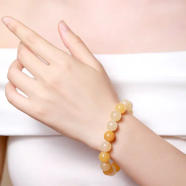 匠锁心玉 晚秋锦鲤 新中式 国潮国风 小众设计 轻奢高级 精致典雅 精致古风温婉 转运纳福 金丝玉 手串 男女同款情侣款