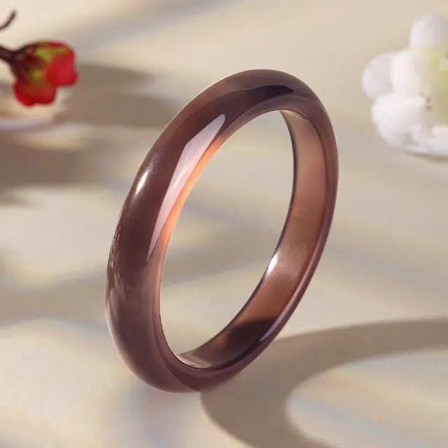 匠锁心玉 帝王紫贵妃玉镯 鸿运 水润清透 新中式 国潮风 汉服旗袍 时尚百搭 清冷典雅高级感 气质温婉 素圈手饰显白#好运 玉髓 手镯 女款