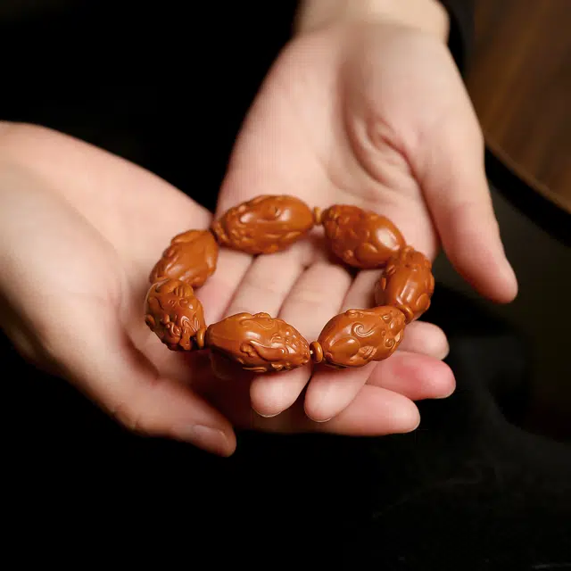 匠锁心玉 貔貅核桃   新中式 国潮国风 招财纳福 转运 本命守护 菩提子/菩提籽 手串 男女同款情侣款