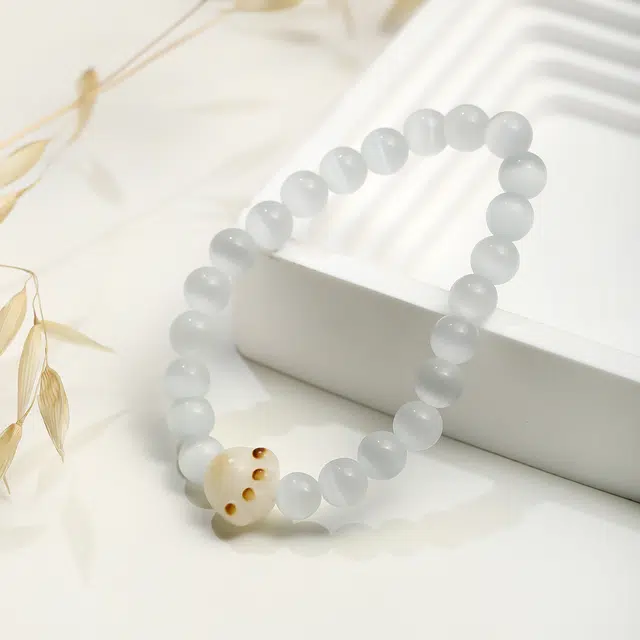 匠锁心玉 猫爪 小众设计 温婉气质 琉璃 玉石手串 女款