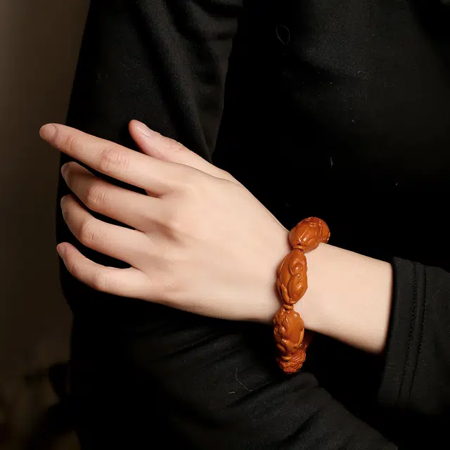 匠锁心玉 貔貅核桃   新中式 国潮国风 招财纳福 转运 本命守护 菩提子/菩提籽 手串 男女同款情侣款