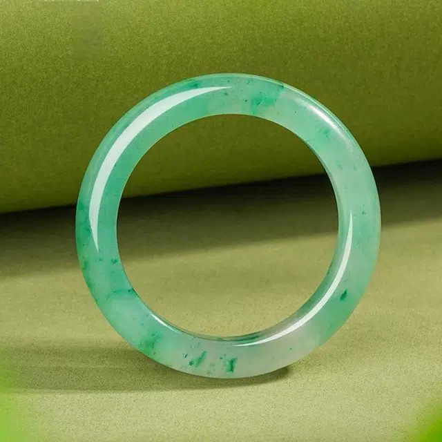 匠锁心玉 新中式 国潮国风  轻奢高级感 古风温婉 清冷感 东方雅韵 独龙玉 手镯 女款