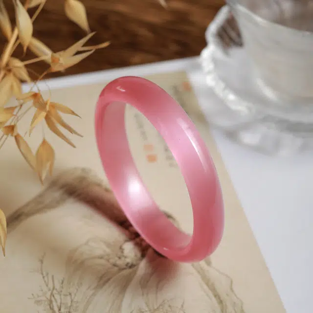 匠锁心玉 新中式国风国潮 轻奢高级 琉璃 玉石手镯 女款 琉璃