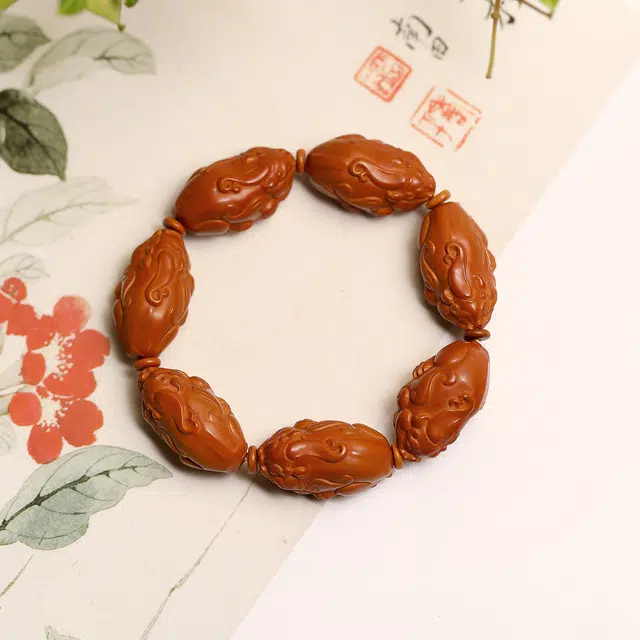 匠锁心玉 貔貅核桃   新中式 国潮国风 招财纳福 转运 本命守护 菩提子/菩提籽 手串 男女同款情侣款