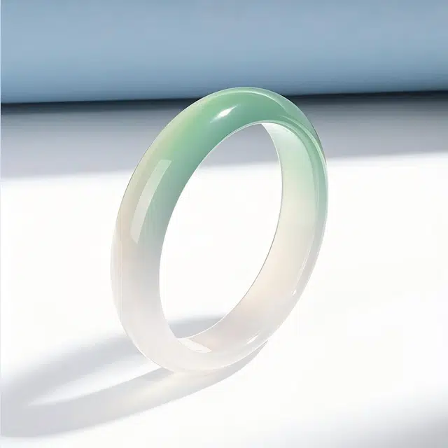 【宽版玉镯】 匠锁心玉 新中式 国潮国风 清冷感 小众轻奢高级感 水润显白 玉髓 手镯 女款