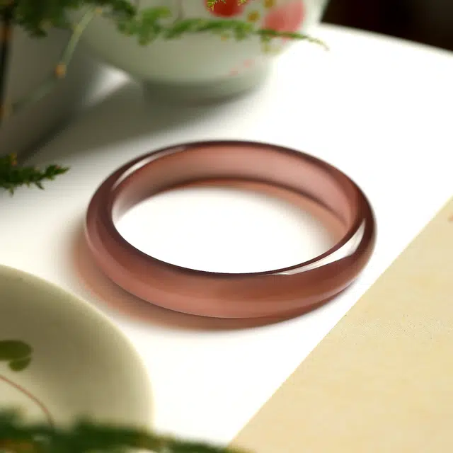 匠锁心玉 姹紫嫣红高冰平安镯 贵妃镯 新中式 国潮国风 小众设计 高级感 轻奢 汉服古风 清冷优雅 玉髓 手镯 女款