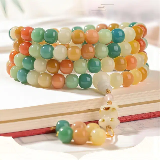 匠锁心玉 新中式 国潮国风 转运 佛珠 复古 菩提根 手串 男女同款情侣款