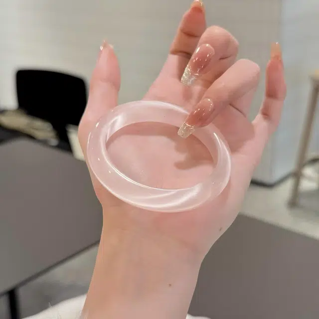 匠锁心玉 粉黛佳人清冷感星星新中式叠戴 招财纳福国潮原创设计小众轻奢高级感 气质百搭潮流年轻时尚手饰#显白 琉璃 手镯 女款