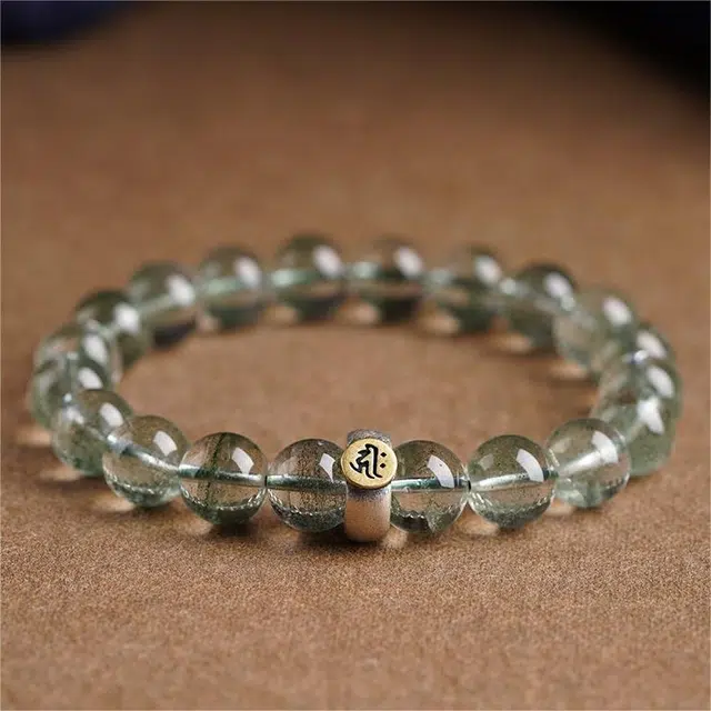匠锁心玉 绿幽灵 本命年 十二生肖守护神 新中式 复古国潮 水晶 玉石手串 男女同款情侣款