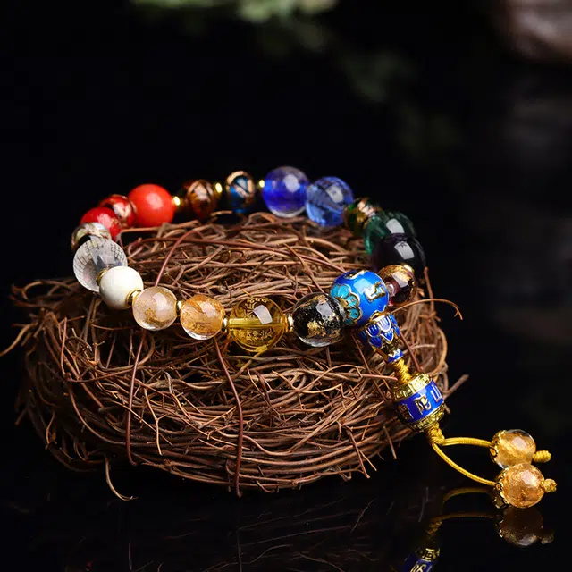 匠锁心玉 香灰十八籽 国风佛珠 招财纳福 复古国潮 十二生肖新中式 琉璃 玉石手串 男女同款情侣款