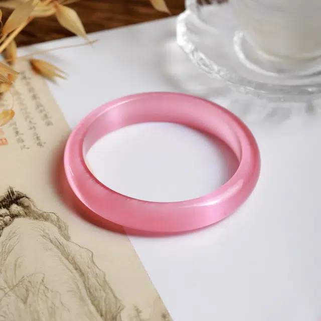 匠锁心玉 新中式国风国潮 轻奢高级 琉璃 玉石手镯 女款 琉璃