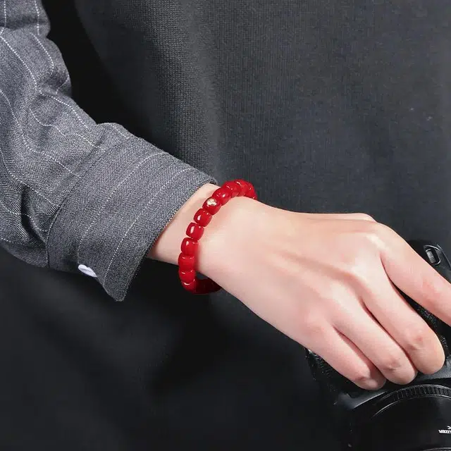 匠锁心玉 红鲤新中式 国潮国风 复古潮流 高级感 转运纳福 盘玩 菩提根 手串 女款