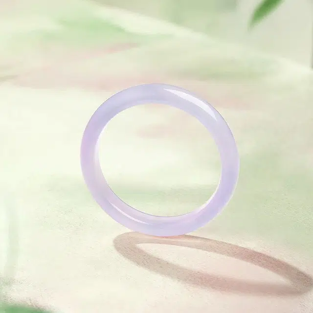 匠锁心玉 紫罗兰  水润 新中式 国潮国风 汉服复古 高级感 简约气质 古风温婉 玉髓 手镯 女款