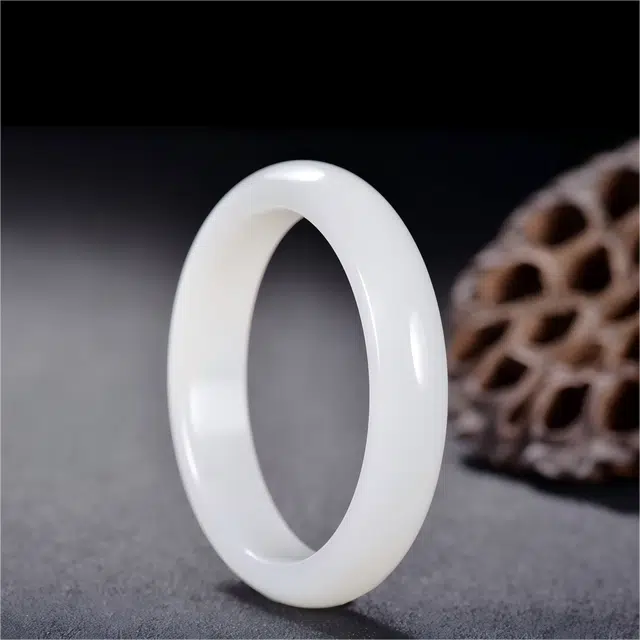 匠锁心玉 白月光  新中式 国潮国风 小众设计 轻奢高级 气质 古风温婉 金丝玉 玉石手镯 女款