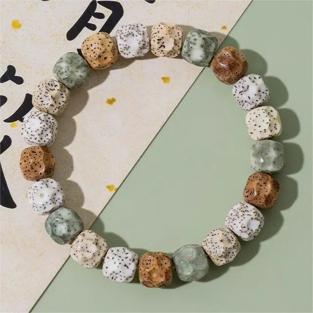 匠锁心玉 多宝无相新中式 国潮国风 转运佛珠复古 星月菩提 手串 男女同款情侣款