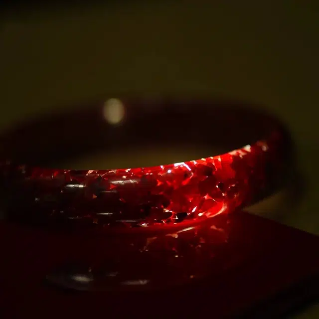 匠锁心玉 宽版 晶体砂  新中式 国潮国风 古风 转运纳福 诸事顺意 朱砂 手镯 女款