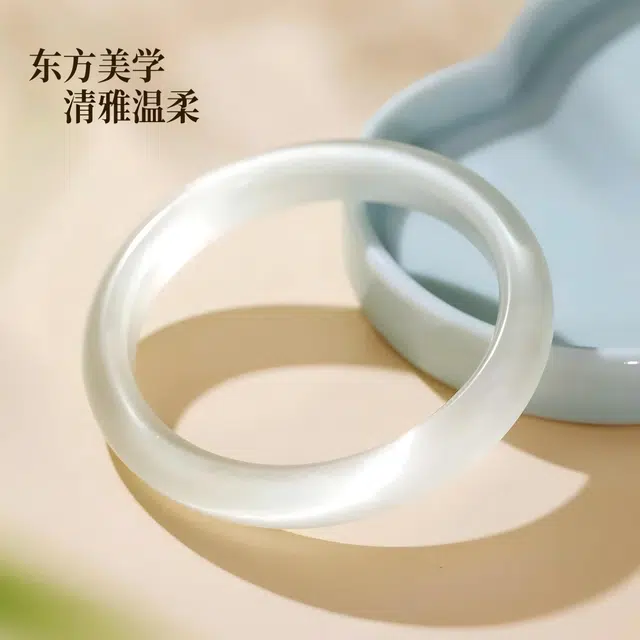 匠锁心玉 新中式古典轻奢高级 气质百搭典雅 琉璃 手镯 女款