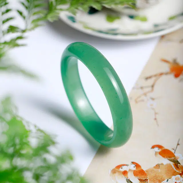 匠锁心玉 新中式 国潮国风 小众 轻奢高级 古风温婉 转运纳福 清冷感 东陵玉 手镯 女款