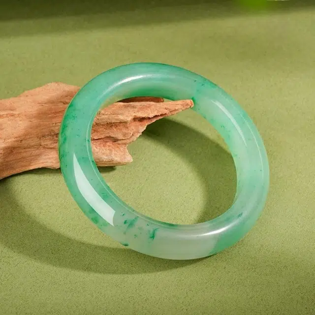 匠锁心玉 新中式 国潮国风  轻奢高级感 古风温婉 清冷感 东方雅韵 独龙玉 手镯 女款