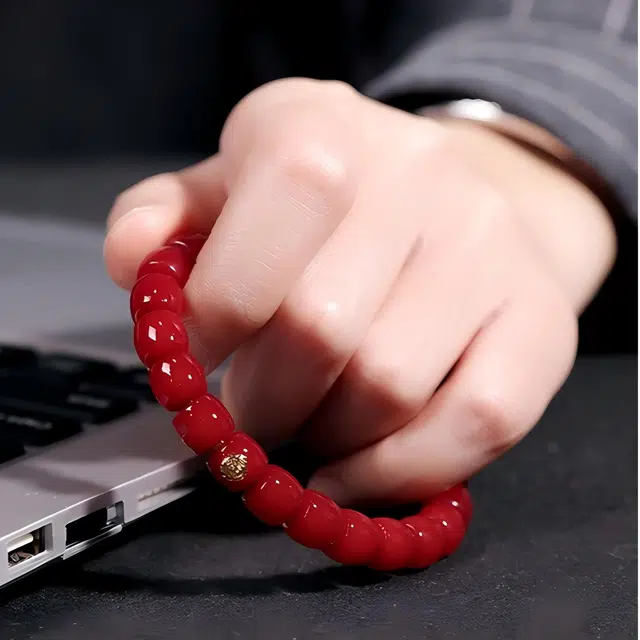 匠锁心玉 红鲤新中式 国潮国风 复古潮流 高级感 转运纳福 盘玩 菩提根 手串 女款