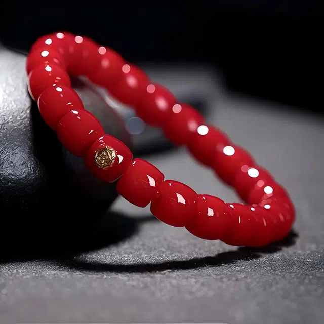匠锁心玉 红鲤新中式 国潮国风 复古潮流 高级感 转运纳福 盘玩 菩提根 手串 女款