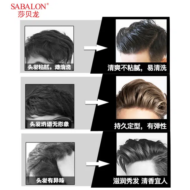 莎贝龙 古龙香氛定型啫喱膏男士背头啫喱 造型