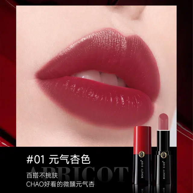 美人符 缎光柔雾持色口红唇膏 提升气色 易上色百搭哑光气雾色