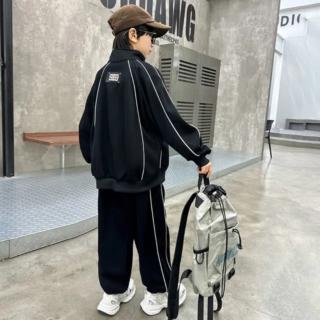 棉基因休闲运动套装 舒适亲肤时尚洋气 图片色 儿童款